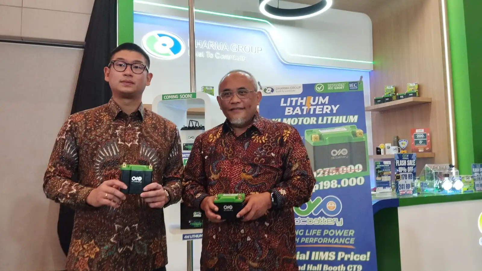 DRMA luncurkan produk aki Lithium untuk motor listrik demi perkuat pasar EV nasional. Foto: Harun/KabarBursa.com