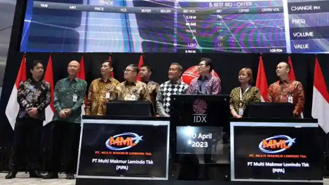 PIPA saat melantai perdana di Bursa Efek Indonesia (BEI). Foto: Dok Multi Makmur Lemindo.