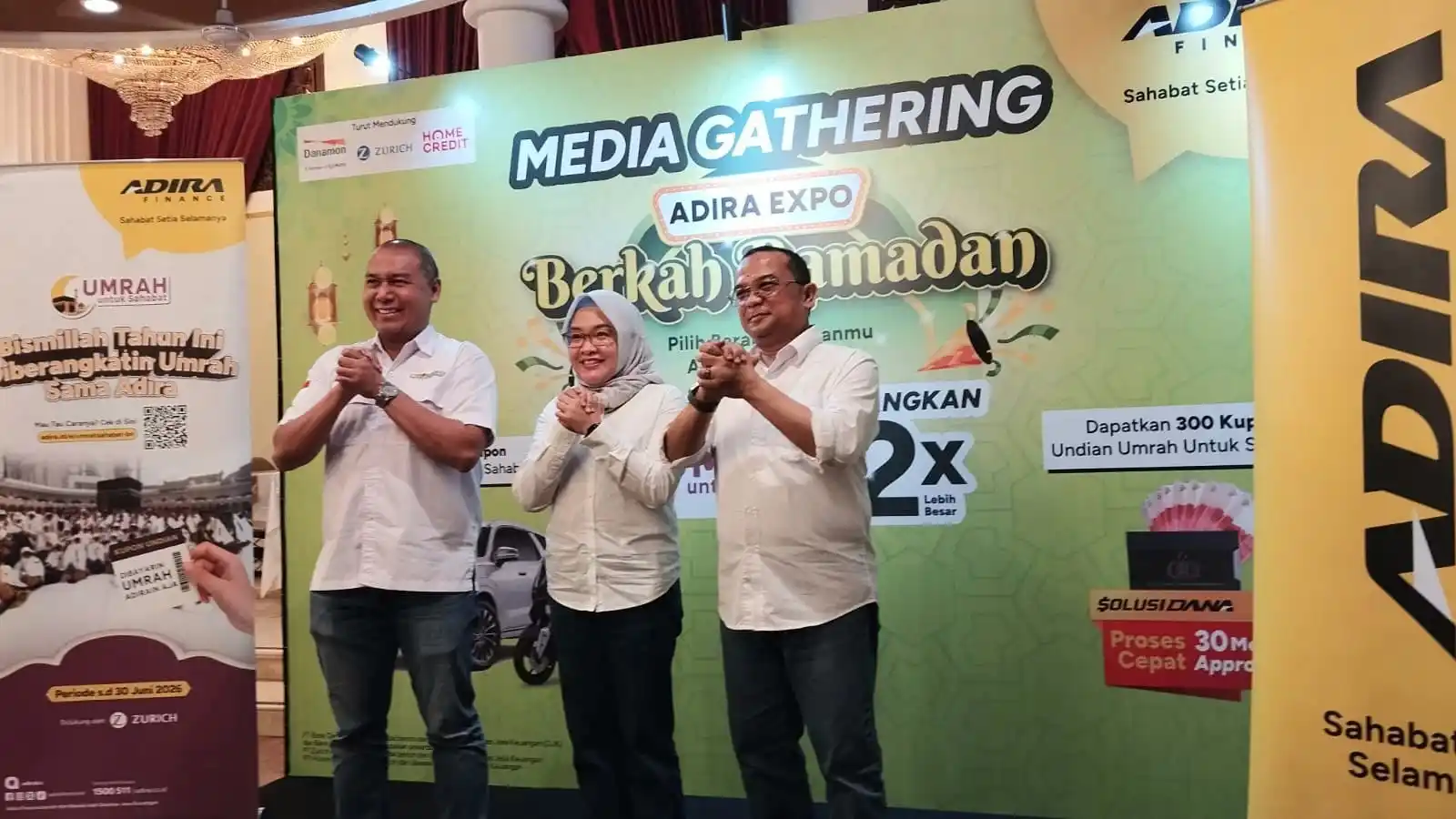 Adira Finance siap gelar Adira Expo Berkah Ramadan di Bogor dan Bintaro. Tawarkan program pembiayaan kendaraan sampai syariah berhadiah umrah. Foto: Harun/KabarBursa.com