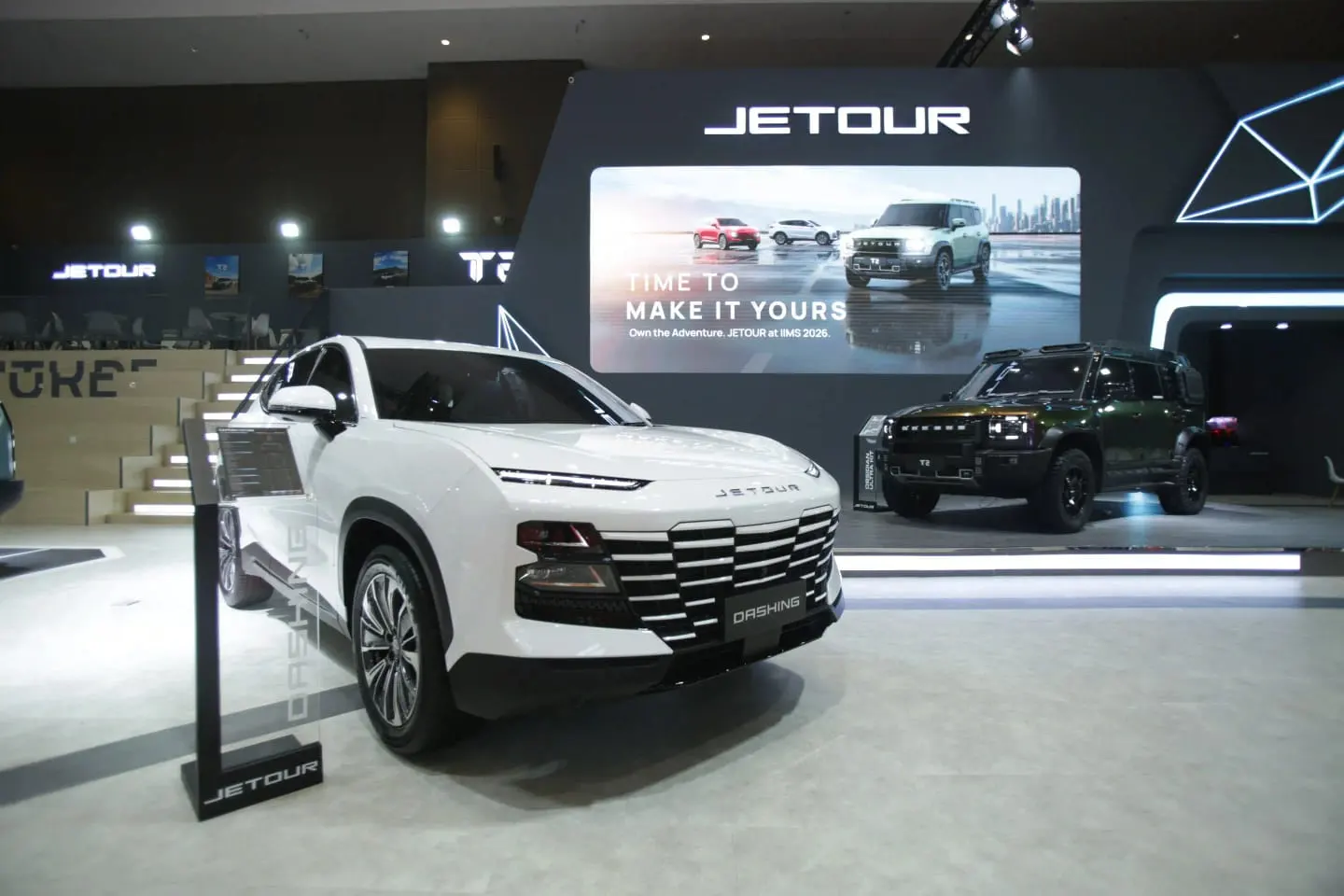 Jetour Dashing Inspira diluncurkan di IIMS 2026. Berikut harga dan speknya. Foto: Jetour