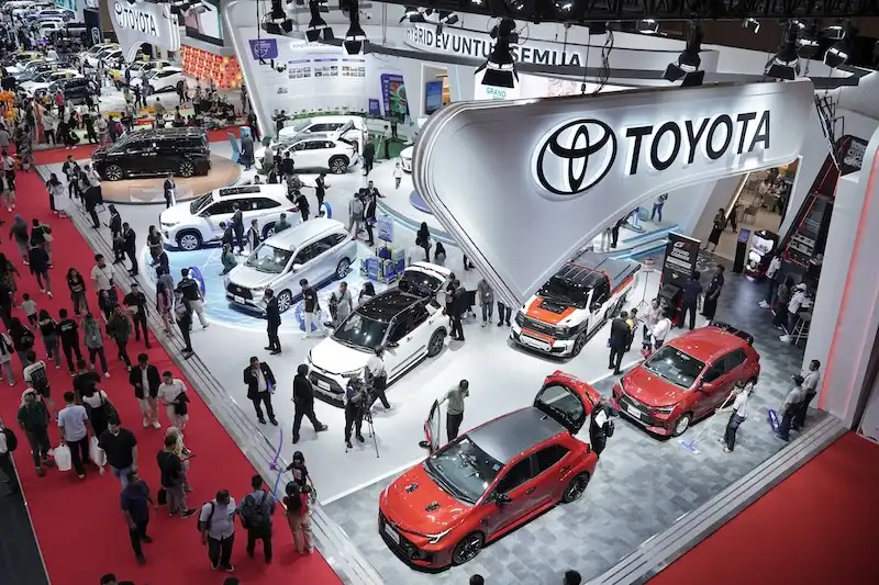 Ilustrasi booth Toyota di IIMS 2026. Foto: dok KabarBursa.com. 