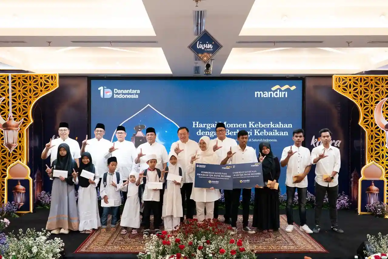 TJSL Bank Mandiri pada Ramadan 2026, berikan santunan, khitanan gratis, sampai mudik gratis ke 80 kota tujuan. Foto: dok. Bank Mandiri