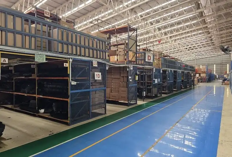 Small Part Mezzanine, Tempat Penyimpanan Part Kecil yang Berada di Daihatsu Part Center. Foto: Daihatsu