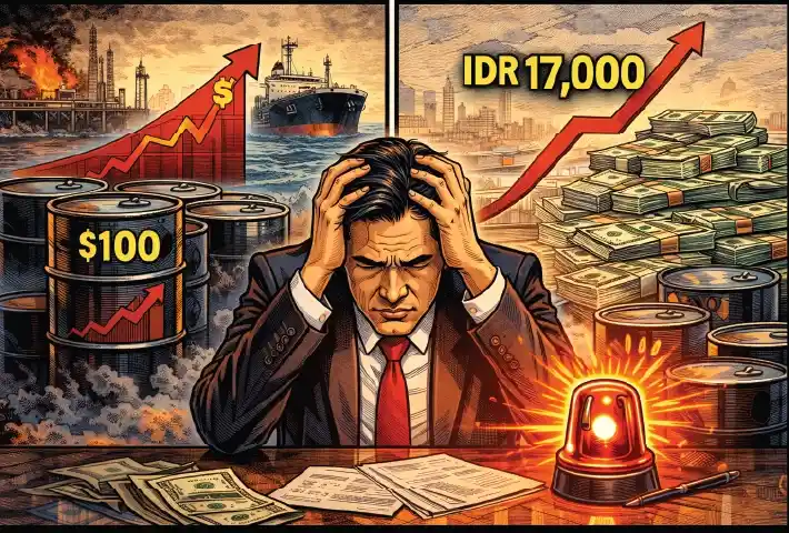 Badai ekonomi menghantam! Konflik Timur Tengah mendorong harga minyak menembus USD100 dan menyeret Rupiah ke level psikologis Rp17.000. Indonesia kini bersiap menghadapi ancaman inflasi dan beban fiskal yang berat.