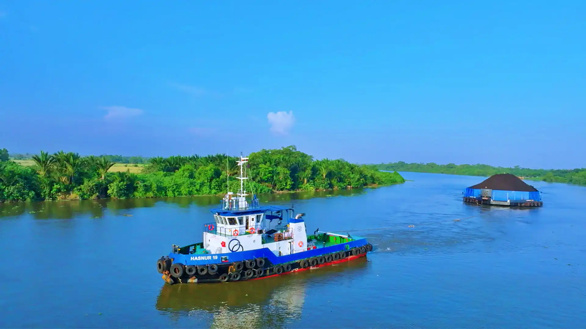 Armada tugboat dan barge milik PT Hasnur Internasional Shipping Tbk. (Foto: Dok. HAIS)