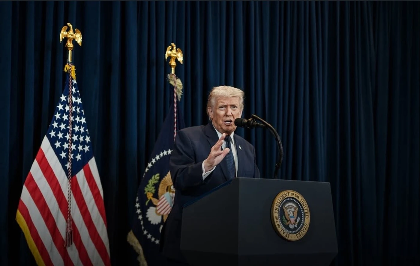 Trump mendesak The Fed menurunkan suku bunga. Namun lonjakan harga minyak akibat konflik Iran membuat investor meragukan pemangkasan tahun ini. Foto: IG @potus