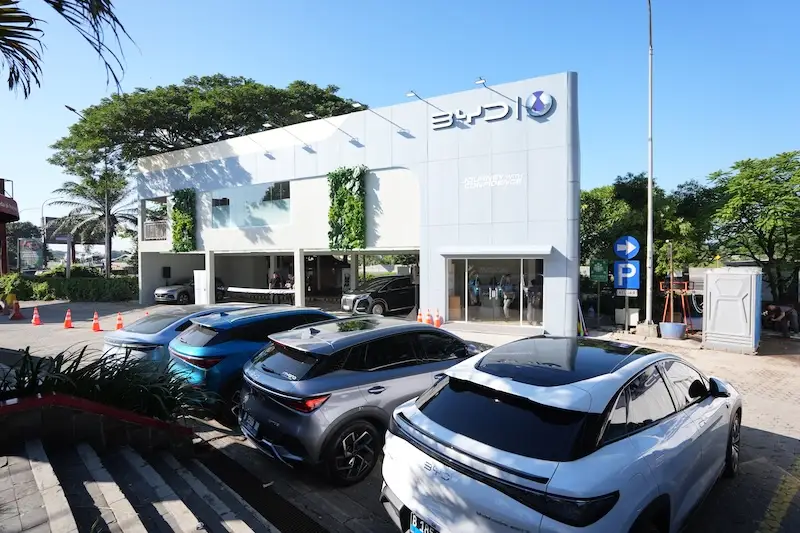 Mudik menggunakan mobil listrik BYD. Foto dok BYD.