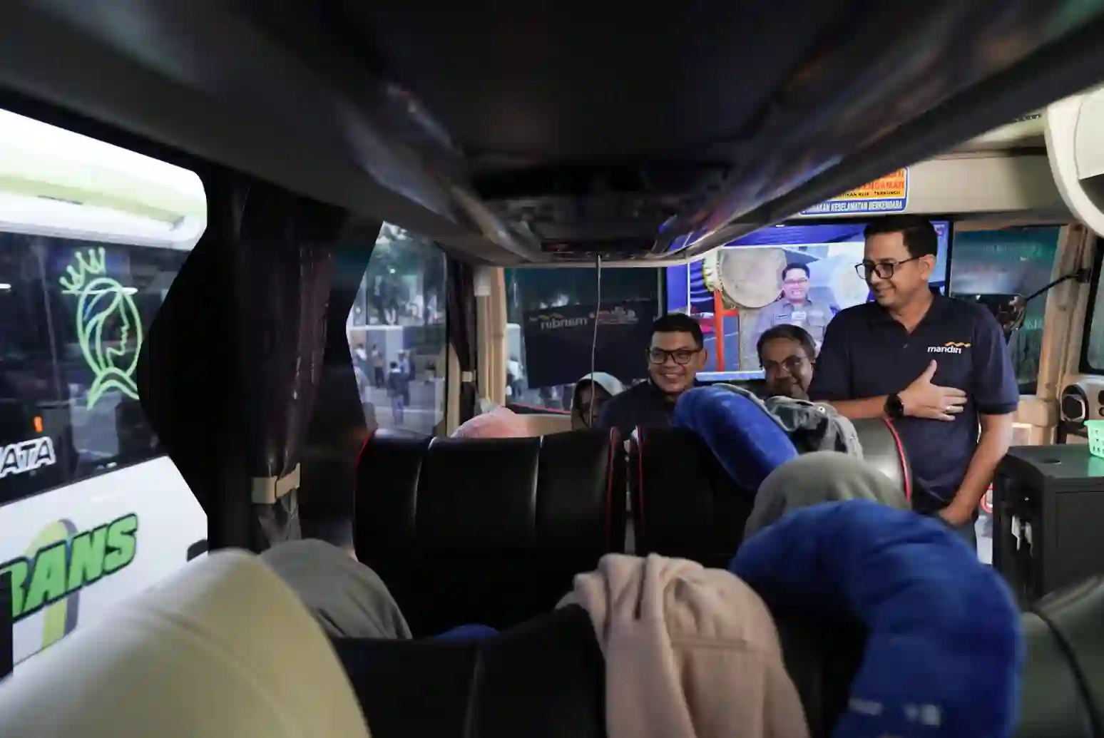 Bank Mandiri siapkan 215 bus untuk program Mudik Bersama Gratis pada Lebaran 2026. Foto: dok. Bank Mandiri 