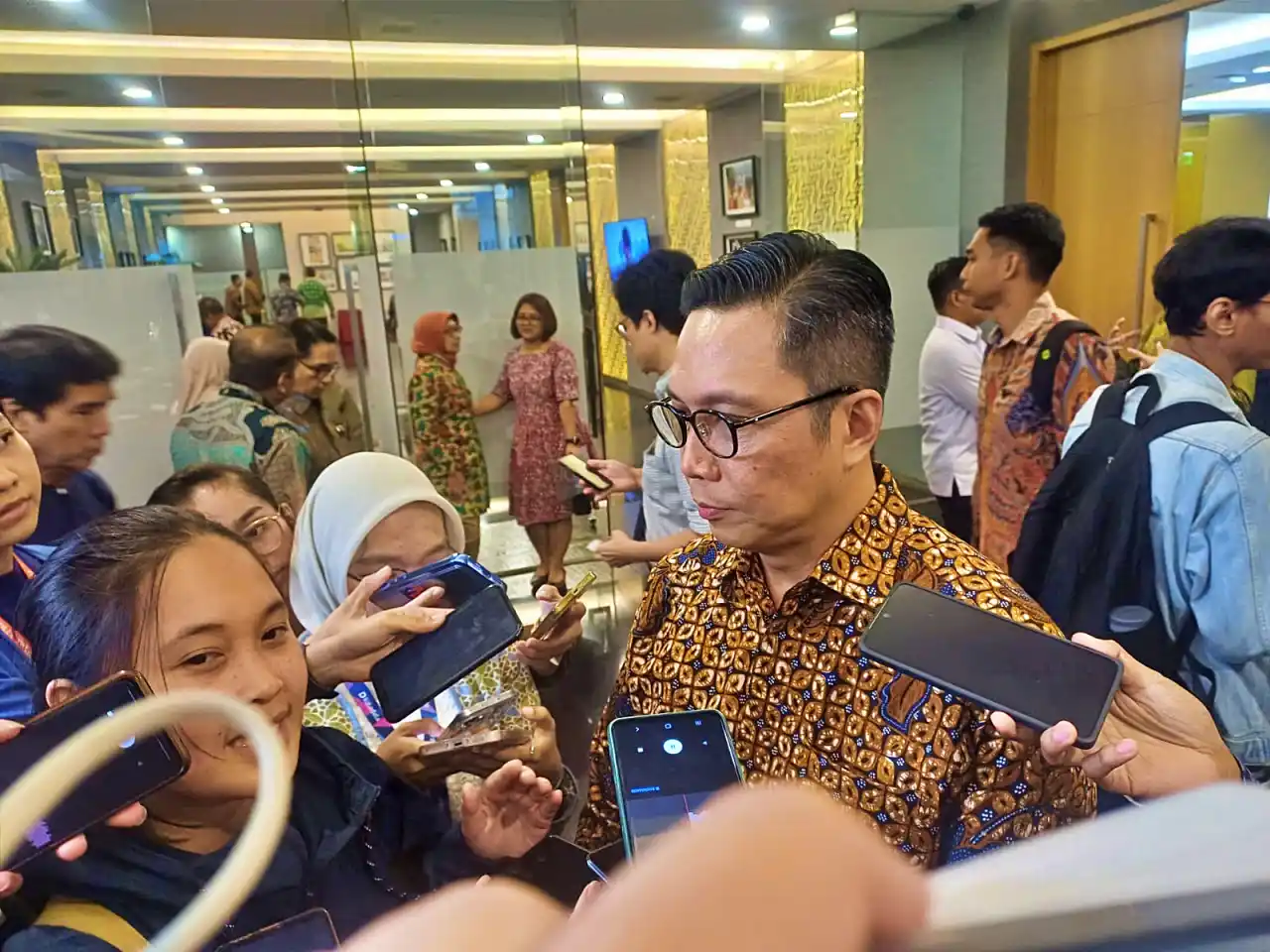 Pjs Direktur Utama BEI Jeffrey Hendrik di Gedung BEI, Jakarta pada Kamis, 2 April 2026. (Foto: Kabarbursa.com/Desty Luthfiani)