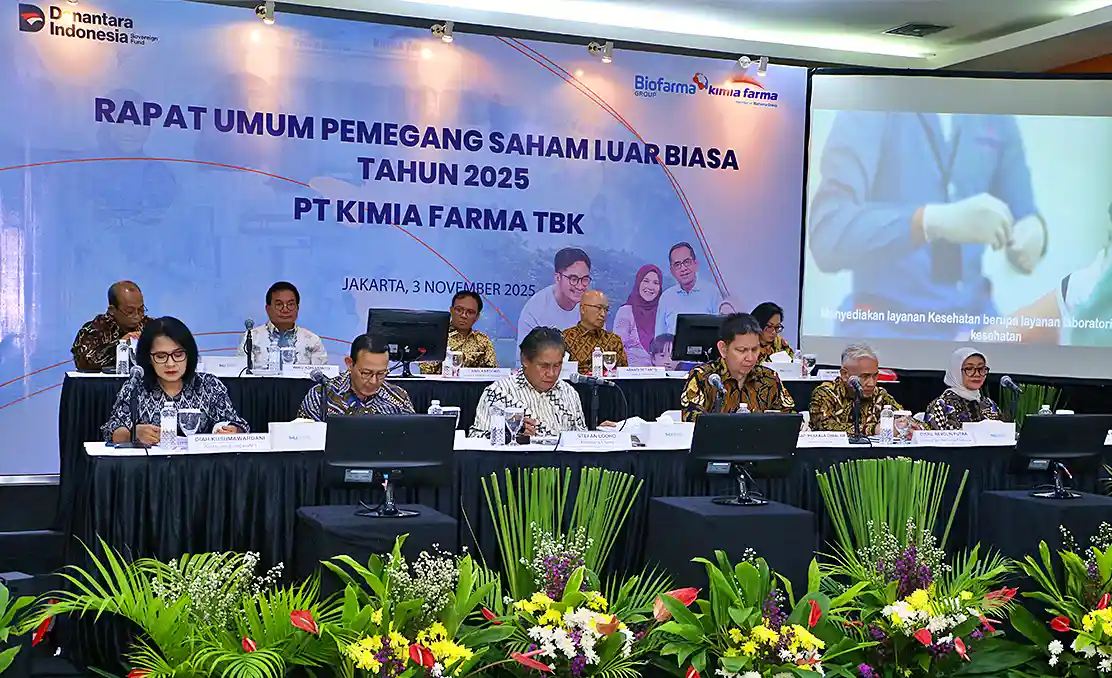 Emiten farmasi pelat merah PT Kimia Farma (Persero) Tbk (KAEF) masih membukukan kerugian sepanjang tahun buku 2025. (Foto: Dok. Kimia Farma)