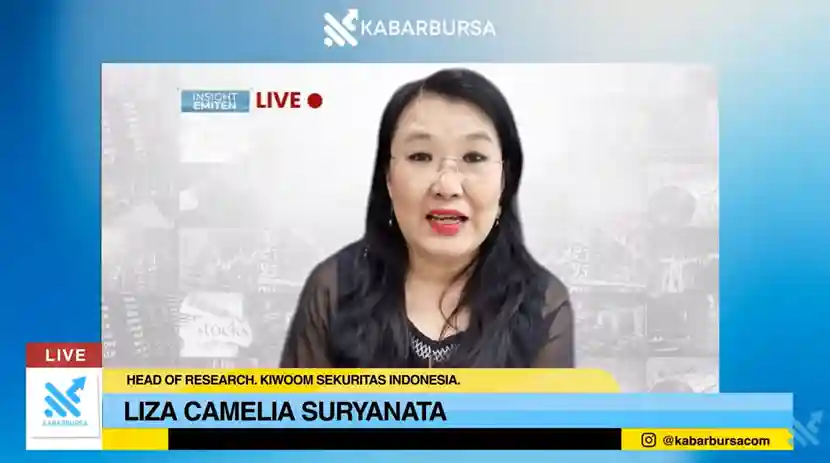 Head of Research Kiwoom Sekuritas Indonesia Liza Camelia Suryanata, mengatakan rupiah yang sudah menyentuh level 7.300 membuat target GDP 8 persen menjadi semakin tidak realistis. (Foto: dok KabarBursa.com) 