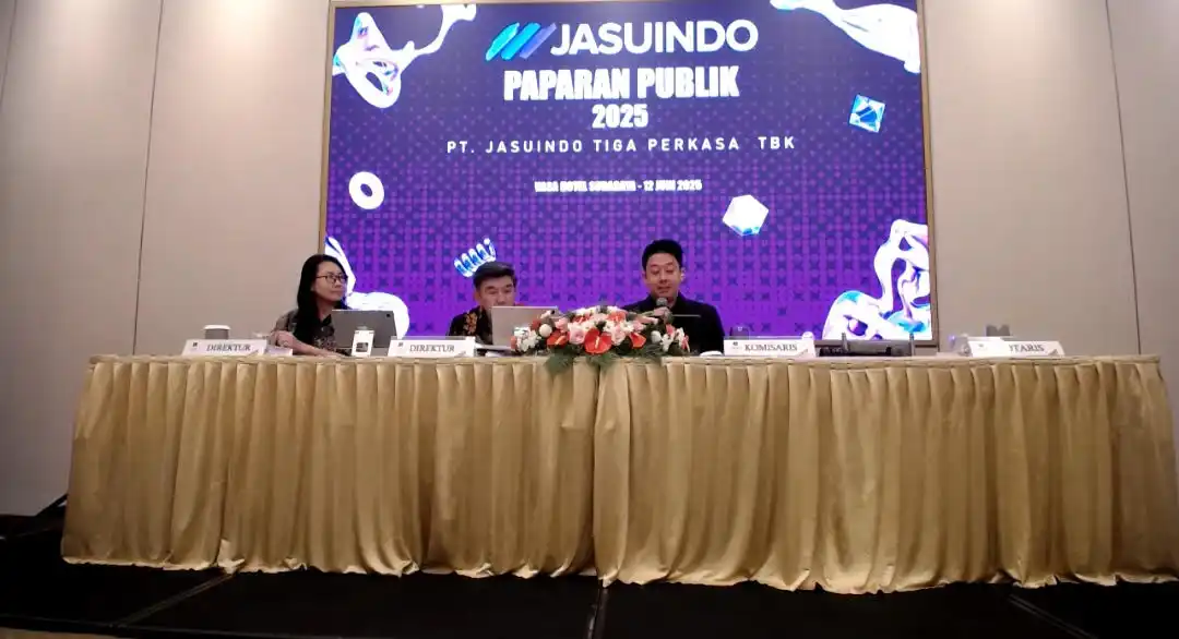 Emiten penyedia solusi percetakan sekuriti, PT Jasuindo Tiga Perkasa Tbk (JTPE), secara resmi mengumumkan langkah strategis untuk memperkuat struktur permodalan perusahaan. (Foto: Kabarbursa.com/Desty Luthfiani)