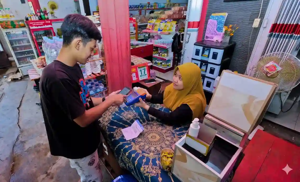Kontribusi agen BRILink Mekaar dalam ekonomi masyarakat. Layani transaksi Rp3,52 triliun. Foto: dok. BRI