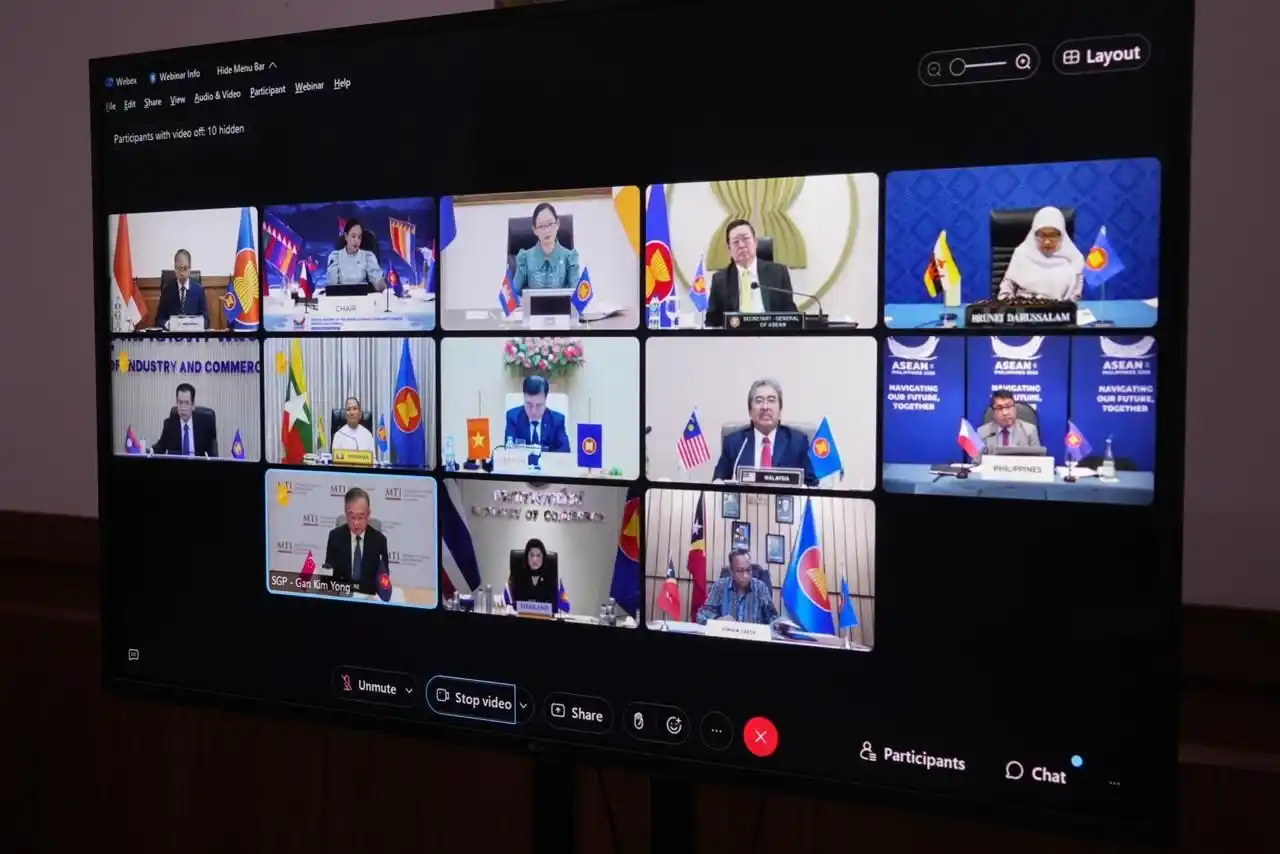 Indonesia menghadiri acara Special AEC Council Meeting on the Middle East Crisis. (Foto: Kemenko Perekonomian) 
