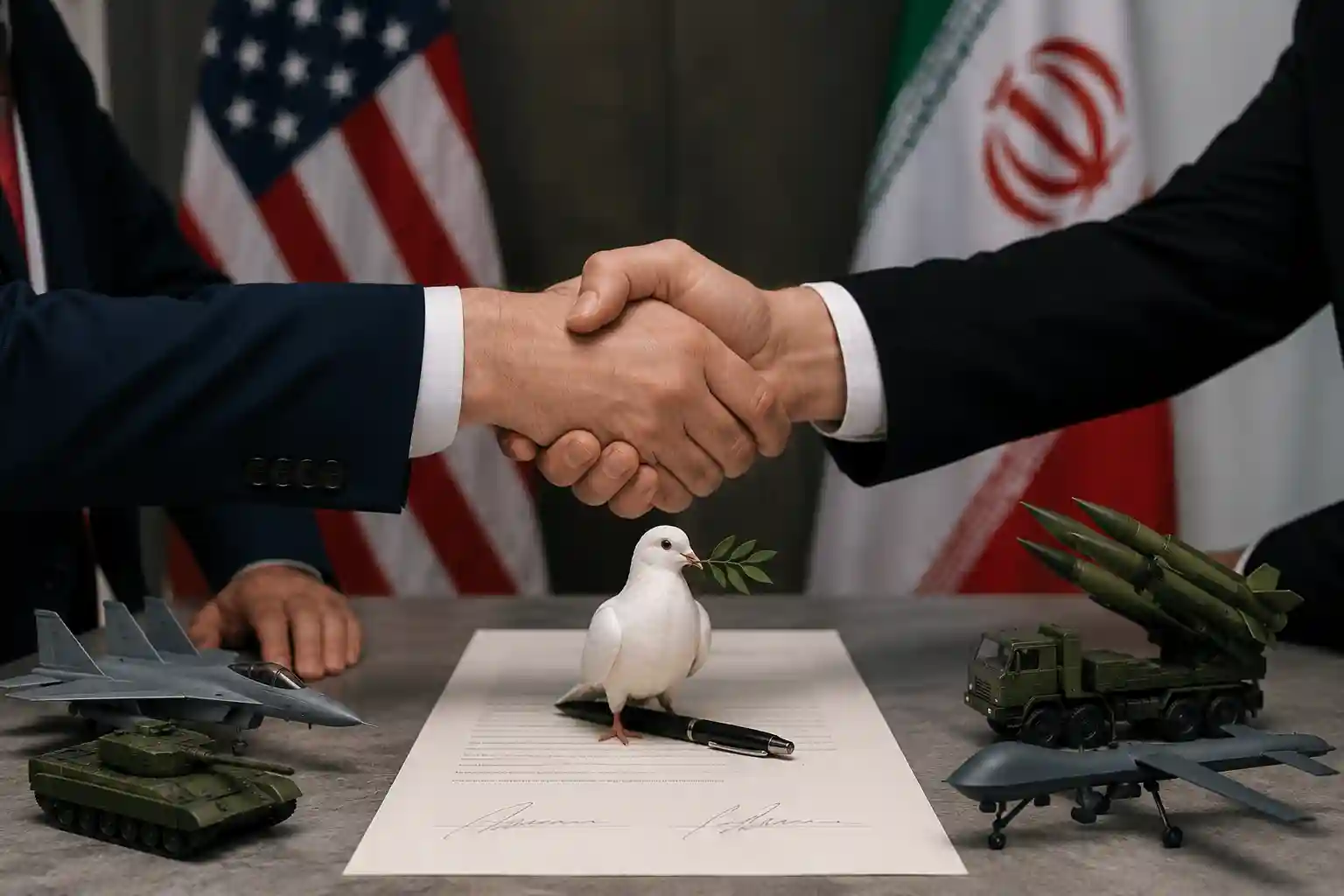 Ilustrasi kesepakatan damai Amerika Serikat-Iran. (Foto: dok KabarBursa)