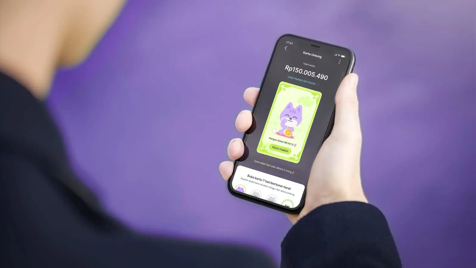 Ilustrasi kartu untung produk Superbank dan KakaoBank. Doc. SUPA