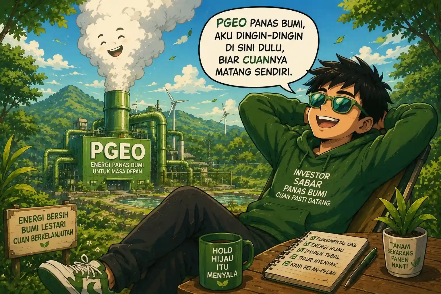 PGEO menawarkan valuasi murah, dividen tinggi, dan neraca sehat. Sementara BREN diperdagangkan premium dengan ekspektasi pertumbuhan besar. Gambar dibuat oleh A