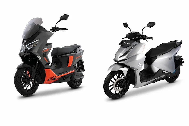 Komparasi motor listrik Polytron Fox 350 dan Alva N3, siapa lebih menarik? Foto: dok. Polytron