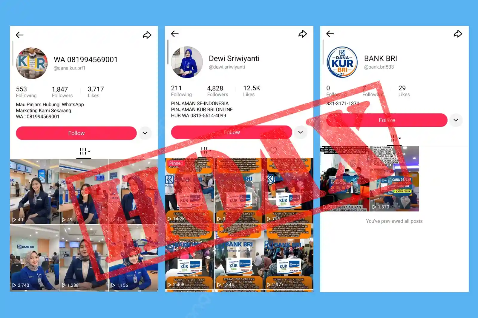 BRI beberkan ciri penipuan KUR yang marak beredar. Foto: dok. BRI