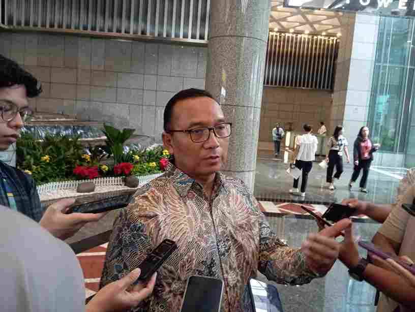Direktur Utama PT Kliring Penjaminan Efek Indonesia (KPEI), Iding Pardi di Gedung BEI, Jakarta, pada Rabu, 20 Mei 2026. Desty Luthfiani/KabarBursa.com