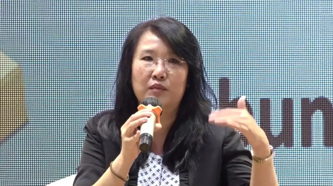 Head of Research Kiwoom Sekuritas, Liza Camelia Suryanata, mengingatkan investor agar tidak terburu-buru euforia meski IHSG melonjak 7,57 persen. Level 5.900 menjadi area penting berikutnya. Foto: Dok. KabarBursa.