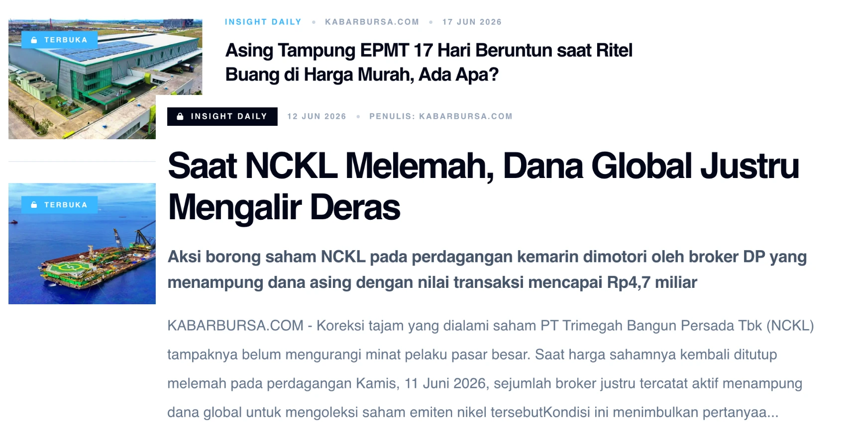 Insight Daily KabarBursa Investor Pro